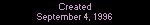 Created: September 4,1996